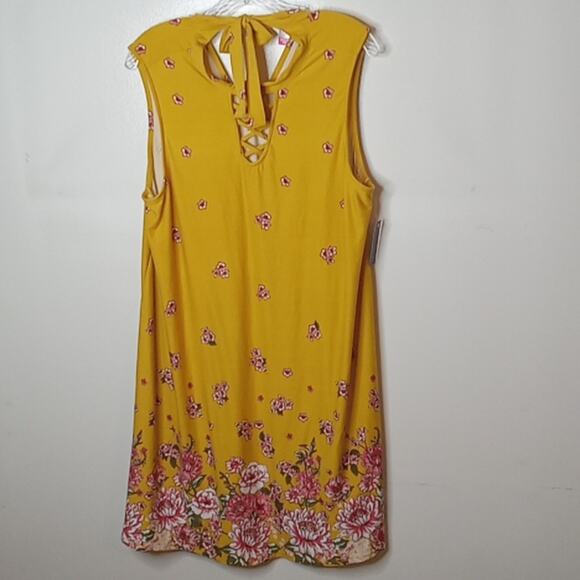 NWT Walmart Girls Sleeveless floral XXXL(21) dress. Summer, Beachy, Bright. - Picture 5 of 9